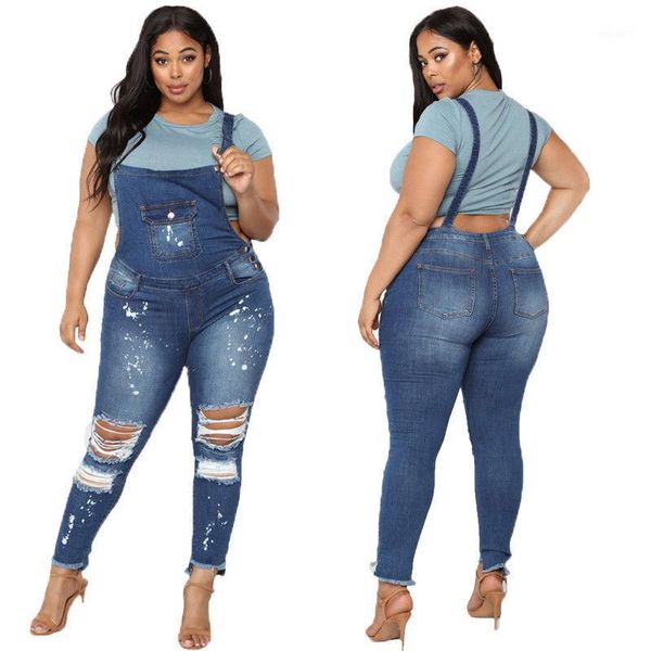 hirigin plus size women's skinny ripped denim bib jeans lady romper jumpsuit overalls1, Blue
hirigin plus size women's skinny ripped denim bib jeans lady romper jumpsuit overalls1, Blue