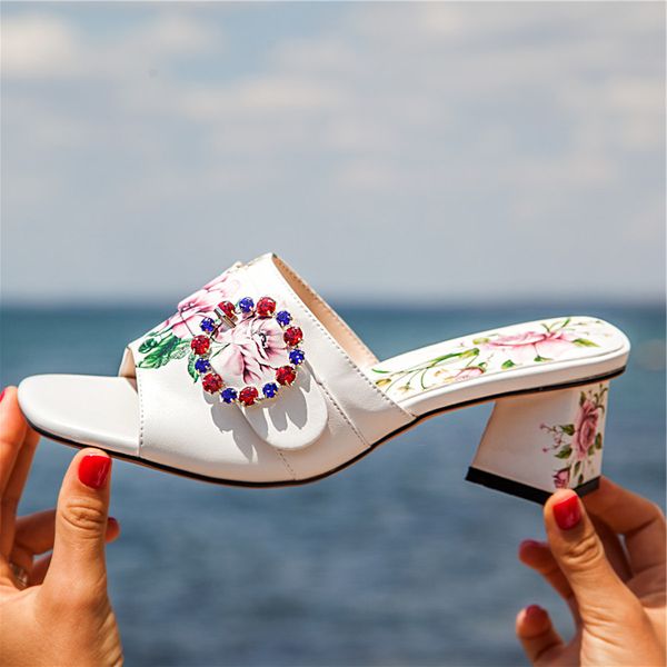 prova perfetto printing sandals women rhinestone metal button slippers high heels ladies slippers sandalias mujer 2020 new 1010, Black
prova perfetto printing sandals women rhinestone metal button slippers high heels ladies slippers sandalias mujer 2020 new 1010, Black