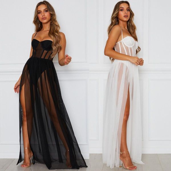 push up padded dress women see-through mesh slip dress high split leg high waist night party fashion queen maxi dress 2021, Black;gray
push up padded dress women see-through mesh slip dress high split leg high waist night party fashion queen maxi dress 2021, Black;gray