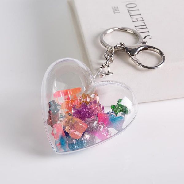 1pc stereoscopic keychain resin gummy bear charms resin handbag keyring for woman car pendants cute jewelry, Silver
1pc stereoscopic keychain resin gummy bear charms resin handbag keyring for woman car pendants cute jewelry, Silver