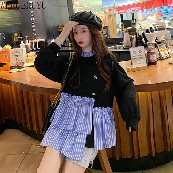 new women wild lapel long-sleeved clothing slim long section fake two-piece female girl blouses and casual clothing for20201, Black
new women wild lapel long-sleeved clothing slim long section fake two-piece female girl blouses and casual clothing for20201, Black