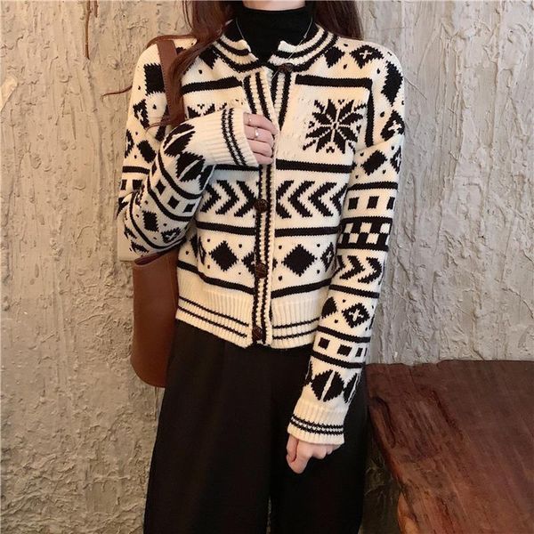 contrast color cropped cardigan women single breasted long sleeve knitted vintage sweater female sueter mujer 3d195, White
contrast color cropped cardigan women single breasted long sleeve knitted vintage sweater female sueter mujer 3d195, White