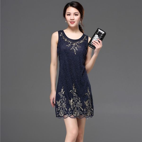 1920s Gatsby Women Beaded Embroidery Sleeveless Plus Size Lady Holiday Party Black Cheap Summer Cocktail Dresses Party Dresses
1920s Gatsby Women Beaded Embroidery Sleeveless Plus Size Lady Holiday Party Black Cheap Summer Cocktail Dresses Party Dresses