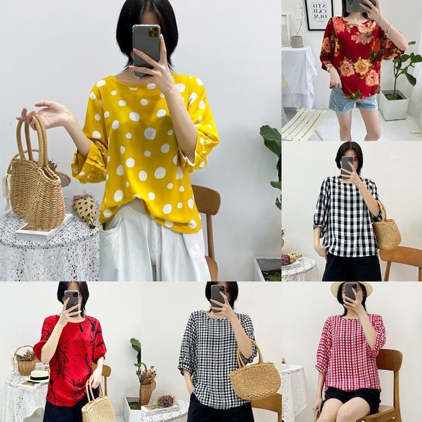 txx3c blouse short sleeve summer loose round cotton rayon sleeve cotton silk versatile silkt-shirt silkloose t-shirt women's lantern, White
txx3c blouse short sleeve summer loose round cotton rayon sleeve cotton silk versatile silkt-shirt silkloose t-shirt women's lantern, White