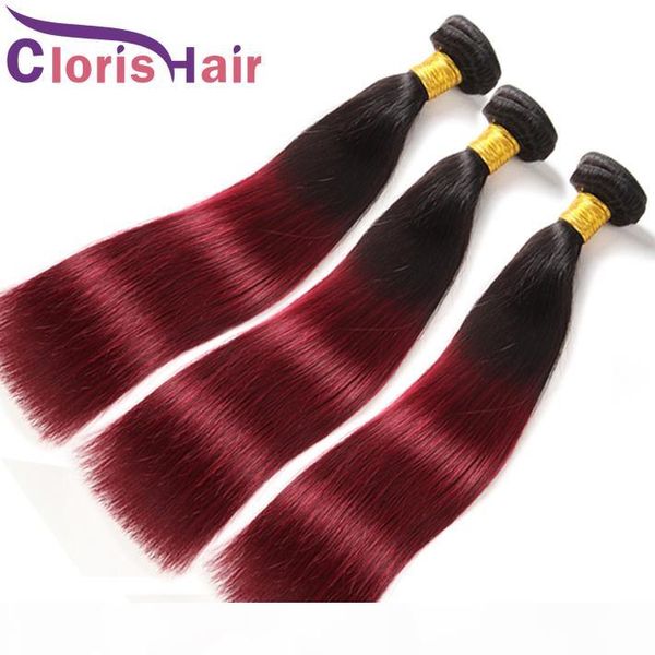 silk straight burgundy ombre human hair bundles raw indian virgin hair weave two tone 1b 99j wine red ombre hair extensions 3pcs, Black
silk straight burgundy ombre human hair bundles raw indian virgin hair weave two tone 1b 99j wine red ombre hair extensions 3pcs, Black