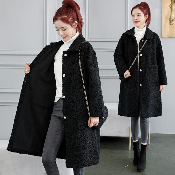 autumn winter women beige teddy coat stylish female midi thick warm cashmere jacket casual girls streetwear, Black
autumn winter women beige teddy coat stylish female midi thick warm cashmere jacket casual girls streetwear, Black