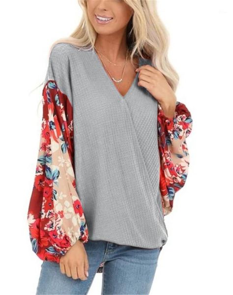 knitted patchwork blouse women deep v neck loose pullovers 2020 autumn elegant long lantern sleeve casual shirt blusa1, White
knitted patchwork blouse women deep v neck loose pullovers 2020 autumn elegant long lantern sleeve casual shirt blusa1, White