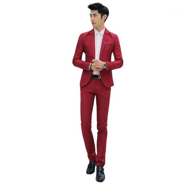 new design coat and pant suit men solid color wedding tuxedos for men slim fit mens suits korean fashion1, Gray
new design coat and pant suit men solid color wedding tuxedos for men slim fit mens suits korean fashion1, Gray