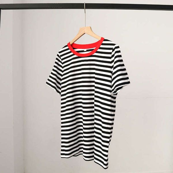 for cos style women short sleeve t-shirt 2020 summer new net red collar black and white stripe women's top, Black;gray
for cos style women short sleeve t-shirt 2020 summer new net red collar black and white stripe women's top, Black;gray