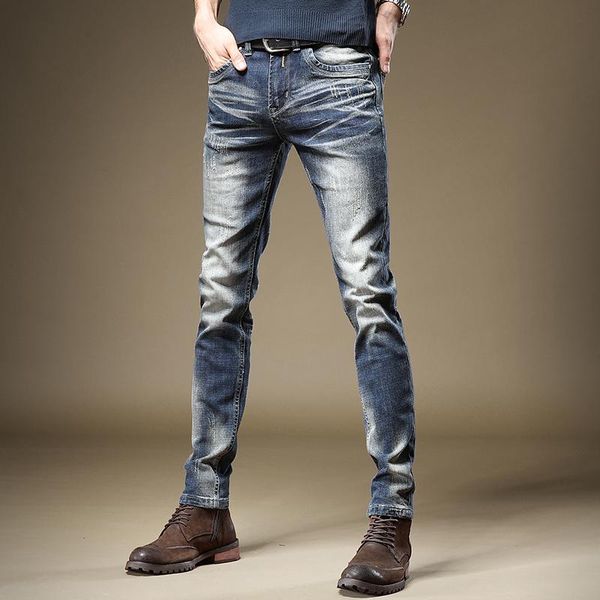men's jeans classic fashion straight slim fit denim trousers streetwear retro blue pants
men's jeans classic fashion straight slim fit denim trousers streetwear retro blue pants