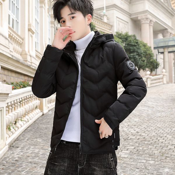 2020 new men's short clothes coat trend handsome autumn winter down cotton padded jacket, Black
2020 new men's short clothes coat trend handsome autumn winter down cotton padded jacket, Black
