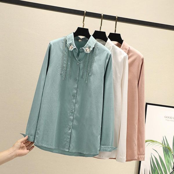 floral women blouses shirts tunic womens and blouse 2021 womenswear long sleeve clothing button up down new embroidery, White
floral women blouses shirts tunic womens and blouse 2021 womenswear long sleeve clothing button up down new embroidery, White