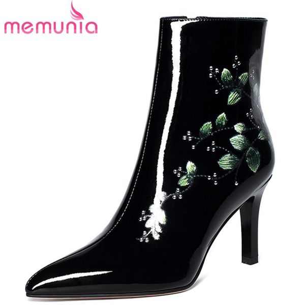 boots memunia 2021 patent leather print ankle women thin high heel dress party shoes ladies big size 42, Black
boots memunia 2021 patent leather print ankle women thin high heel dress party shoes ladies big size 42, Black