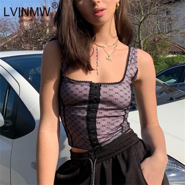 lvinmw mesh polka dot print breasted slash neck crop 2019 summer women sleeveless camisole female streetwear tshirt lj200818, White
lvinmw mesh polka dot print breasted slash neck crop 2019 summer women sleeveless camisole female streetwear tshirt lj200818, White