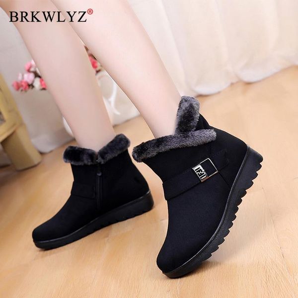 women snow boots warm short fur plush winter ankle boot plus size platform ladies suede zip shoes female comfort drop, Black
women snow boots warm short fur plush winter ankle boot plus size platform ladies suede zip shoes female comfort drop, Black