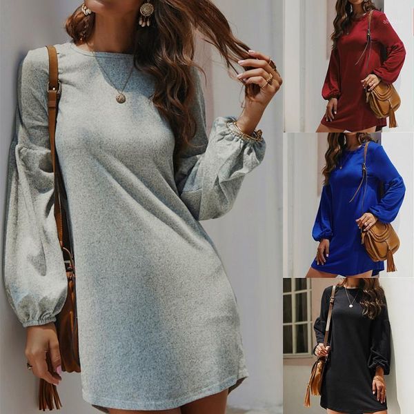 casual dresses autumn winter women knitted mini o-neck lantern sleeve sweaters short dress elegant ladies basic vestidos1, Black;gray
casual dresses autumn winter women knitted mini o-neck lantern sleeve sweaters short dress elegant ladies basic vestidos1, Black;gray