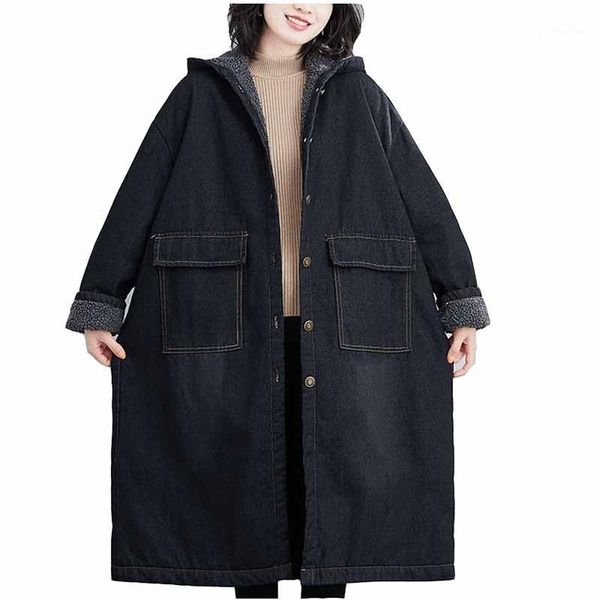 oversize black denim jacket winter plus velvet padded coat women loose hooded lambswool outwear long jeans coat plus size kw3961
oversize black denim jacket winter plus velvet padded coat women loose hooded lambswool outwear long jeans coat plus size kw3961