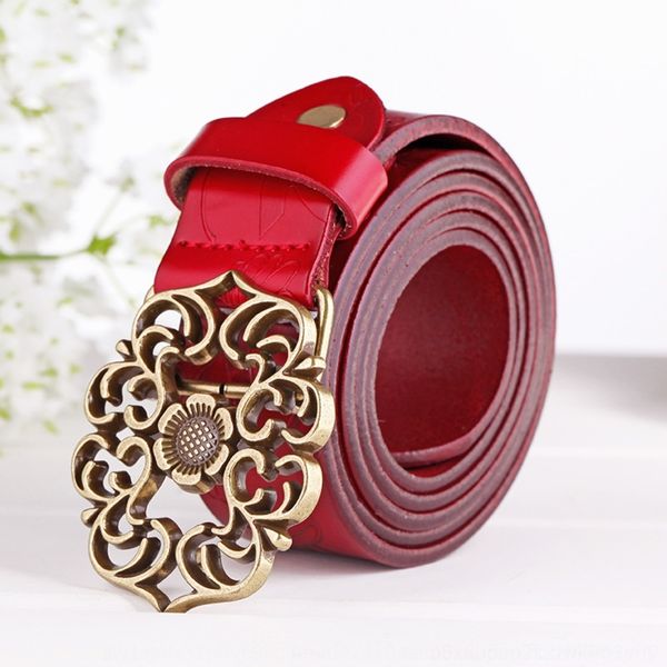 qdvwo women's leather leather court national style flower button head button cowhide belt sgcse women's belt national, Black;brown
qdvwo women's leather leather court national style flower button head button cowhide belt sgcse women's belt national, Black;brown