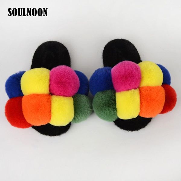 fluffy fur slippers women pom pom faux fur flip flops outdoor ladies flat shoes winter warm furry slides woman home slippers, Black
fluffy fur slippers women pom pom faux fur flip flops outdoor ladies flat shoes winter warm furry slides woman home slippers, Black