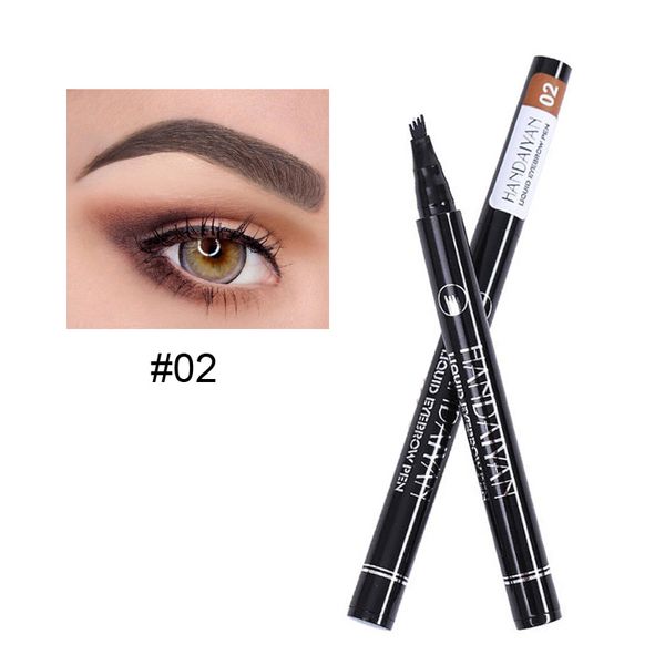 handaiyan four liquid eyebrow pen 24 hour waterproof and sweat proof effectiely helps you to draw eyebrows quickty lasting effect makeup
handaiyan four liquid eyebrow pen 24 hour waterproof and sweat proof effectiely helps you to draw eyebrows quickty lasting effect makeup