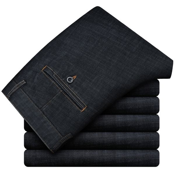 classic business gentleman men's black denim jeans autumn winter brand clothing one-word buckle belt youth straight casual pants 201111, Blue
classic business gentleman men's black denim jeans autumn winter brand clothing one-word buckle belt youth straight casual pants 201111, Blue