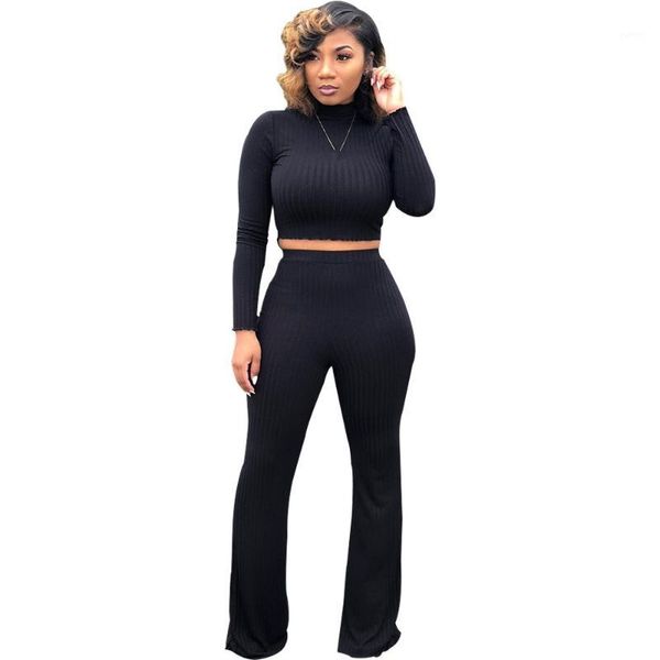 2018 autumn winter women two piece sets solid fashion turtleneck crop and high waist wide leg pants casual suits1, White
2018 autumn winter women two piece sets solid fashion turtleneck crop and high waist wide leg pants casual suits1, White