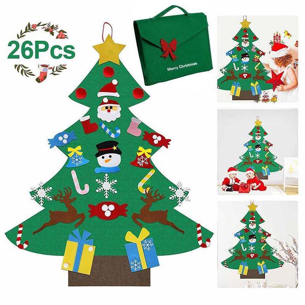felt christmas tree with ornaments kids diy children new year gifts with gift bag for christmas door xmas-tree little trees1
felt christmas tree with ornaments kids diy children new year gifts with gift bag for christmas door xmas-tree little trees1