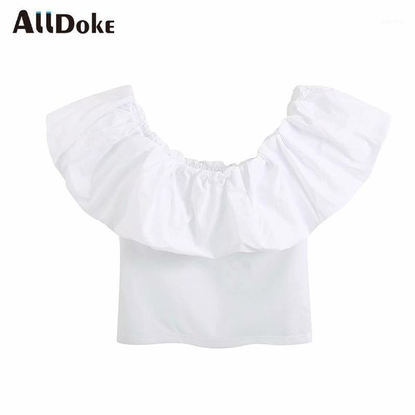alldoke white elegant ruffles women blouse summer slash neck butterfly sleeve crop shirt ladies blouses blusas mujer1
alldoke white elegant ruffles women blouse summer slash neck butterfly sleeve crop shirt ladies blouses blusas mujer1