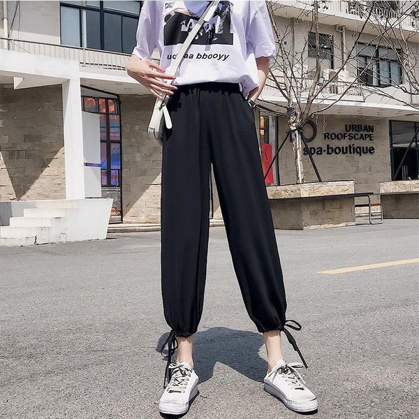 ulzzang harajuku korean streetwear trousers women long harem pants lace up casual pant 2020 loose elastic high waist pant1, Black;white
ulzzang harajuku korean streetwear trousers women long harem pants lace up casual pant 2020 loose elastic high waist pant1, Black;white