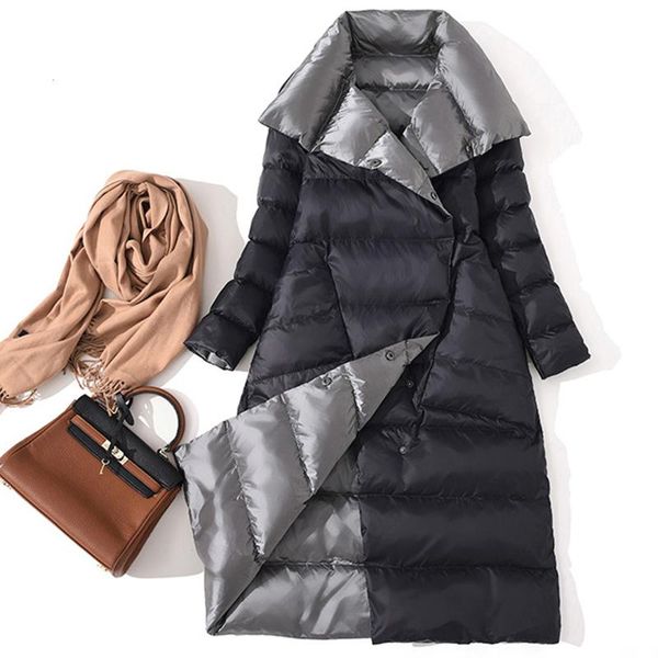 women's down & parkas sitruuna women double sided long jacket winter turtleneck white duck coat breasted warm snow outwear, Black
women's down & parkas sitruuna women double sided long jacket winter turtleneck white duck coat breasted warm snow outwear, Black