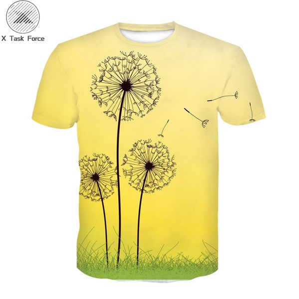 summer dandelion printed 3d t-shirt men's and women's round neck kg-263, White;black
summer dandelion printed 3d t-shirt men's and women's round neck kg-263, White;black