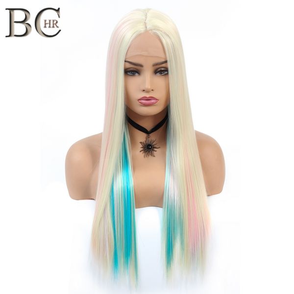 lans long straight 13*4 lace front wig synthetic hair fairy princess wig colorful rainbow cosplay ombre wig for women, Black
lans long straight 13*4 lace front wig synthetic hair fairy princess wig colorful rainbow cosplay ombre wig for women, Black