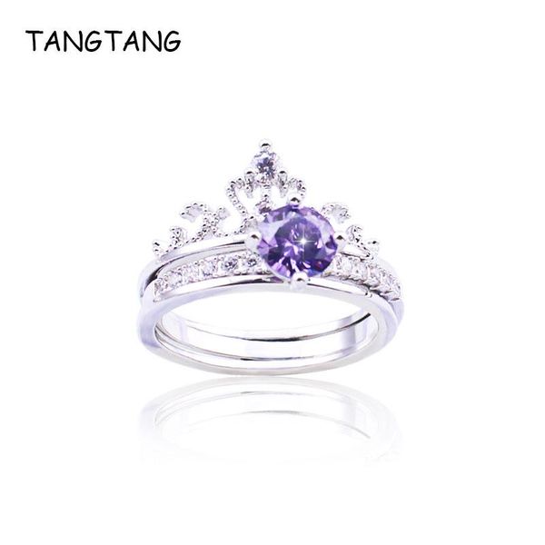 wedding rings white gold color purple cz crystal crown shaped classic bands luxury jewelry for bride women, item: wr10448k, Slivery;golden
wedding rings white gold color purple cz crystal crown shaped classic bands luxury jewelry for bride women, item: wr10448k, Slivery;golden