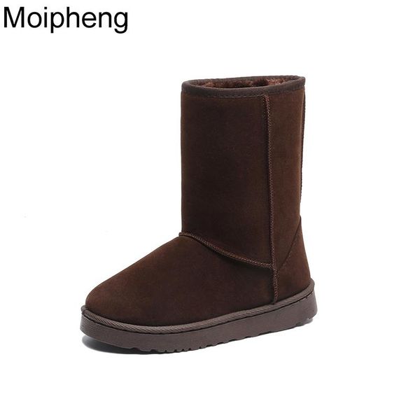 moipheng boots women brand snow boots women fashion flock classic women's mid-calf winter snow shoes, Black
moipheng boots women brand snow boots women fashion flock classic women's mid-calf winter snow shoes, Black