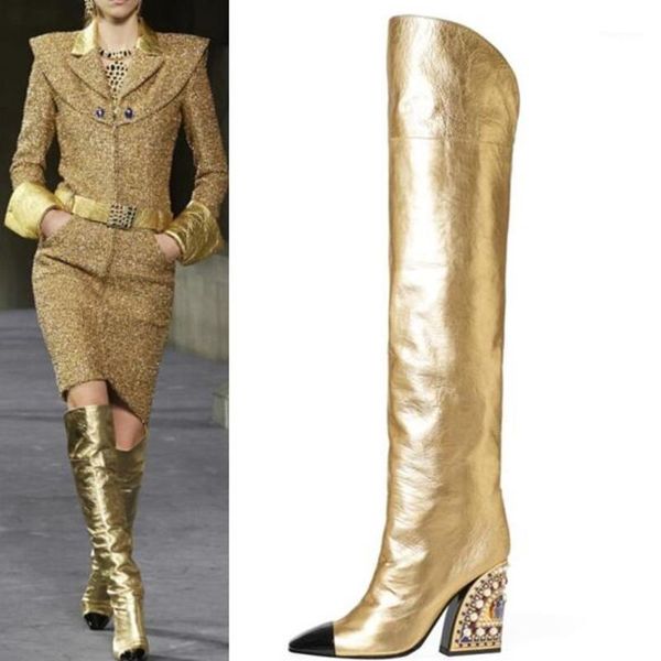 deat 2020 new autumn winter fashion diamond high heel long boots women solid color gold long tube knight sg7871, Black
deat 2020 new autumn winter fashion diamond high heel long boots women solid color gold long tube knight sg7871, Black