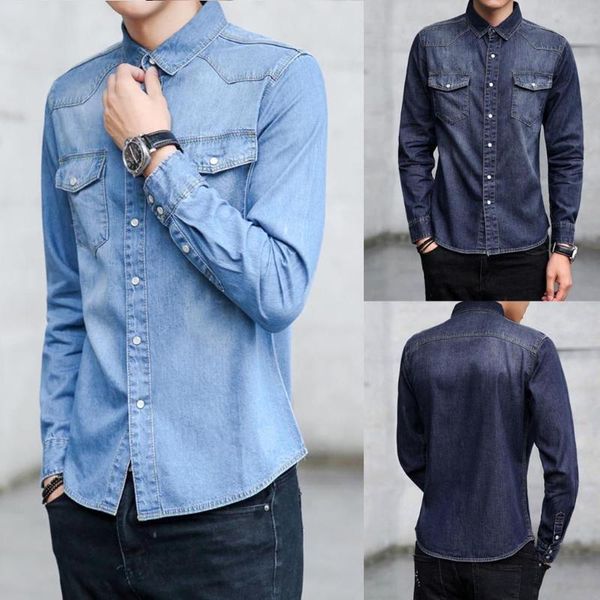 fashion men's shirt mens long sleeve autumn winter large size casual blouse denim shirts camiseta w729, White;black
fashion men's shirt mens long sleeve autumn winter large size casual blouse denim shirts camiseta w729, White;black