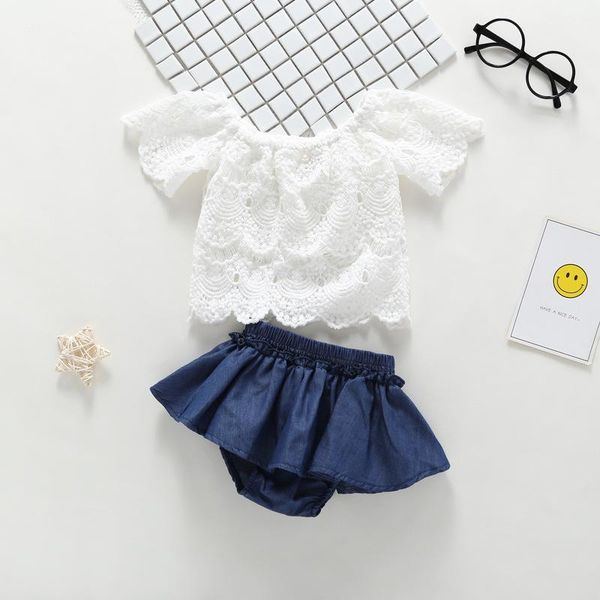 clothing sets children's clothes suit summer baby girl's lace short-sleeved + shorts 2 pieces set fashion pretty kids 0-4 year, White
clothing sets children's clothes suit summer baby girl's lace short-sleeved + shorts 2 pieces set fashion pretty kids 0-4 year, White
