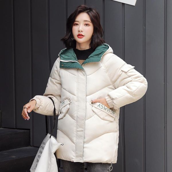 women's down & parkas 2021 design korean style winter jacket women stand collar solid female coat loose oversized womens short parka 46, Black
women's down & parkas 2021 design korean style winter jacket women stand collar solid female coat loose oversized womens short parka 46, Black