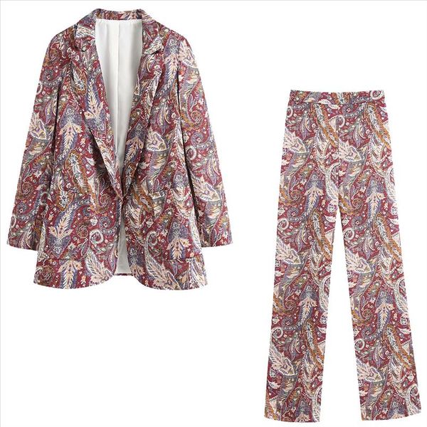 2021 new women 2 pieces set colourful print long sleeve v neck coat long pants suit female fashion casual clothes, Gray
2021 new women 2 pieces set colourful print long sleeve v neck coat long pants suit female fashion casual clothes, Gray