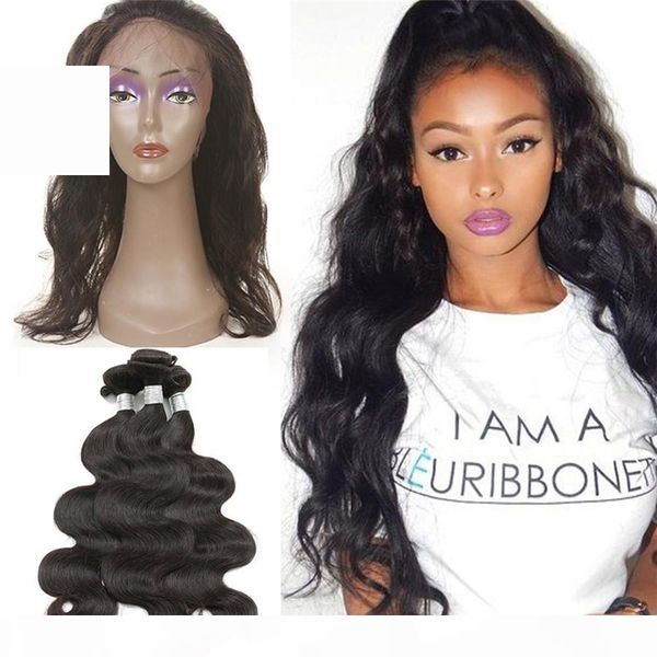 8a remy malaysian virgin hair body wave 3 bundles 360 lace frontal with bundle 360 lace frontal pre plucked frontal with bundles, Black;brown
8a remy malaysian virgin hair body wave 3 bundles 360 lace frontal with bundle 360 lace frontal pre plucked frontal with bundles, Black;brown