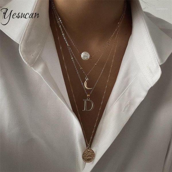 bohemia simple multilevel c d letters head circle pendant necklace for women vintage statement beads chain geometric necklaces1, Golden;silver
bohemia simple multilevel c d letters head circle pendant necklace for women vintage statement beads chain geometric necklaces1, Golden;silver