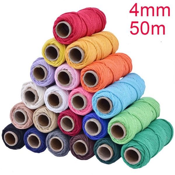 1pcs 100% cotton cord colorful cord rope beige twisted craft macrame string diy home textile wedding decorative supply 4mmx50m, Black;white
1pcs 100% cotton cord colorful cord rope beige twisted craft macrame string diy home textile wedding decorative supply 4mmx50m, Black;white