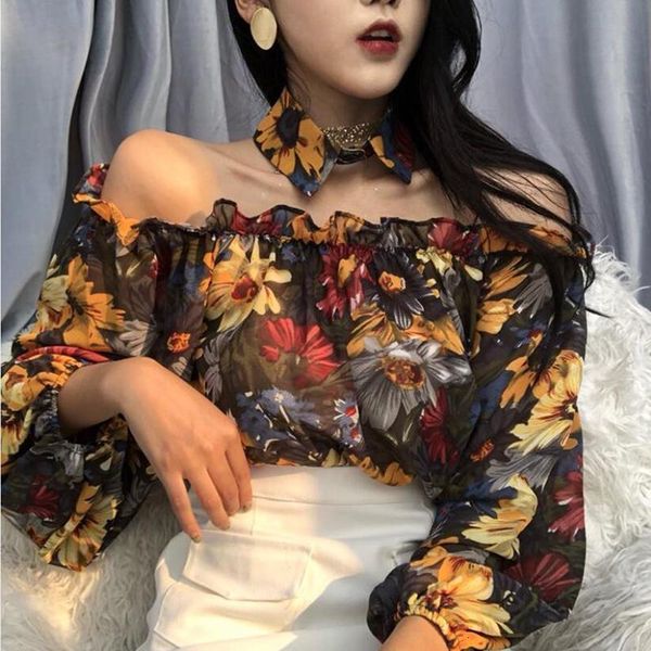 рассечение new sexy шеи плеча блуза женщин 2019 весна лето цветочные рубашки с длинным рукавом blusas vintage lady tops, White
рассечение new sexy шеи плеча блуза женщин 2019 весна лето цветочные рубашки с длинным рукавом blusas vintage lady tops, White