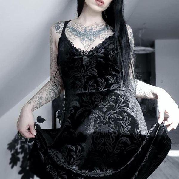 goth girl black dress women lace up high waist patchwork strapless dress summer fashion streetwear a-line female, Black;gray
goth girl black dress women lace up high waist patchwork strapless dress summer fashion streetwear a-line female, Black;gray
