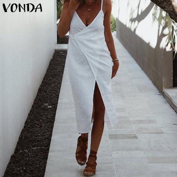 summer white dress beach clothes party long maxi dress vonda 2020 sleeveless cotton split holiday vestidos plus size1, Black;gray
summer white dress beach clothes party long maxi dress vonda 2020 sleeveless cotton split holiday vestidos plus size1, Black;gray