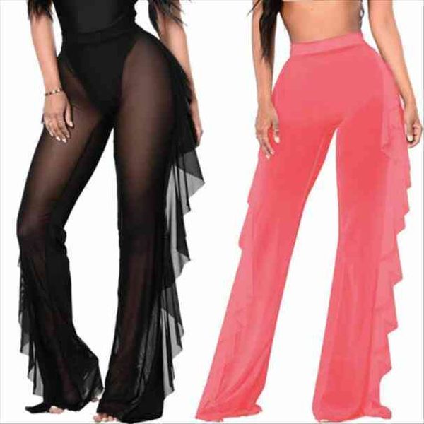 plus size women mesh sheer bikini cover up long pant trousers beach swimwear, White;black
plus size women mesh sheer bikini cover up long pant trousers beach swimwear, White;black
