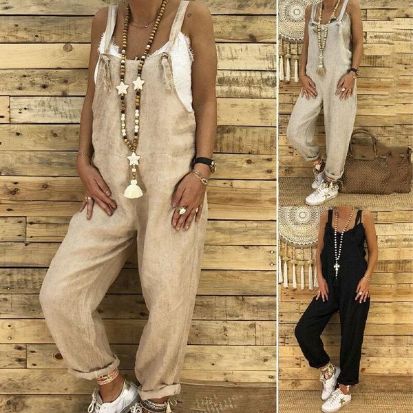 women jumpsuit summer romper loose dungarees harem strap pants loose jumpsuit baggy trousers casual overalls ladies, Black;white
women jumpsuit summer romper loose dungarees harem strap pants loose jumpsuit baggy trousers casual overalls ladies, Black;white