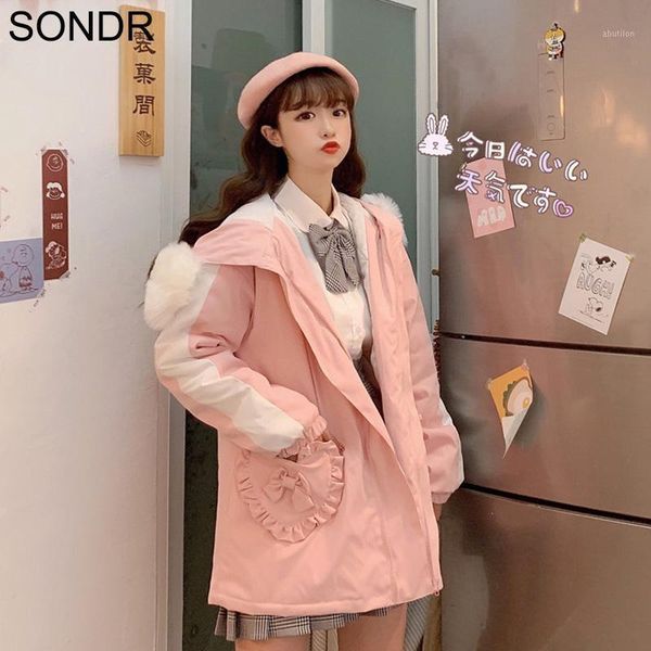 women's down & parkas 2021 kawaii cotton clothes soft sister autumn winter padded jacket fashion print japanese women sweet cute pink c, Black
women's down & parkas 2021 kawaii cotton clothes soft sister autumn winter padded jacket fashion print japanese women sweet cute pink c, Black