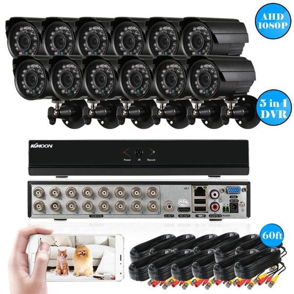 kkmoon 16ch cctv security system 1080p hybrid 5-in-1 digital video recorder+12*1080p ahd waterproof ir cctv camera +cable
kkmoon 16ch cctv security system 1080p hybrid 5-in-1 digital video recorder+12*1080p ahd waterproof ir cctv camera +cable