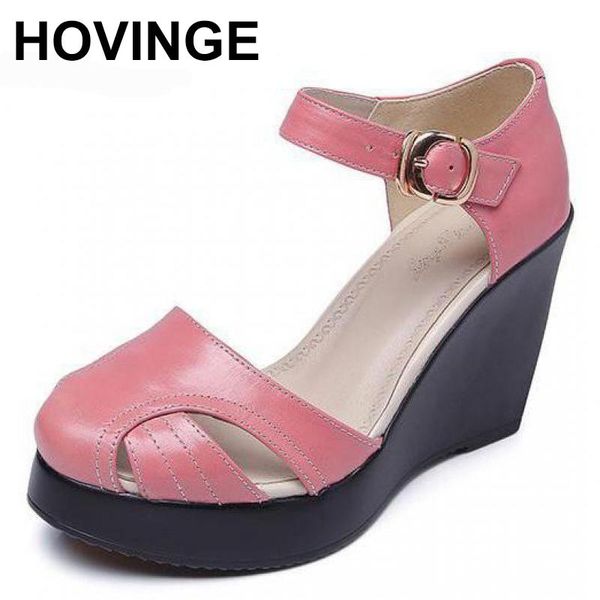 sandals hovinge women ummer fashion comfortable cowhide high heels wedges platform genuine leather shoes, Black
sandals hovinge women ummer fashion comfortable cowhide high heels wedges platform genuine leather shoes, Black